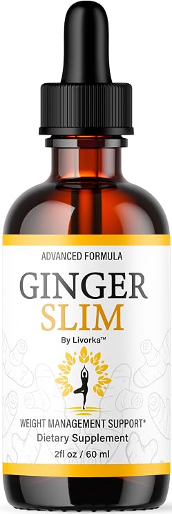 Ginger Slim Drops - Official GingerSlim Droppers Supplement Premium Formula, Ginger Slim All Natural Liquid Support Advanced Formula Healthy Drops Reviews, 1 Bottle for 1 Month