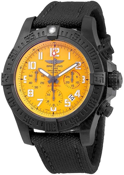 Breitling Avenger Hurricane Cobra Yellow Dial Automatic Men's Chronograph Watch XB0180E4-I534-109W.M20BASA.1