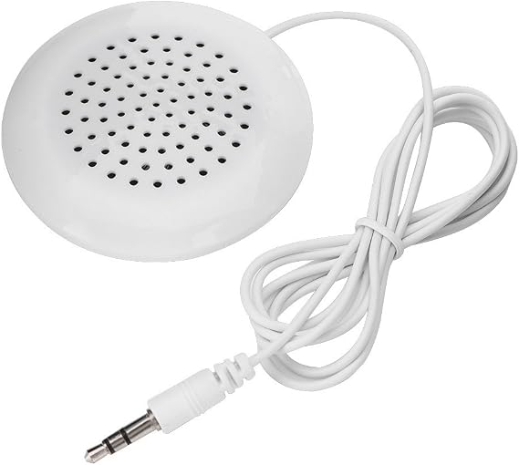 Zerone Pillow Speaker, 3.5mm Under Pillow Speaker for MP3 Phone Portable CD - White