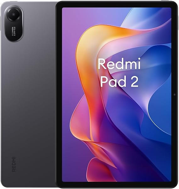XIAOMI Redmi Pad 2 4G LTE (Compatible with Tmobile Mint Tello & Global) GSM 11" 2.5K Octa Core 4 Speakers Global ROM 9000mAh Bluetooth 5.3 8MP Model 25040RP0AL (Graphite Gray, 256GB + 8GB)