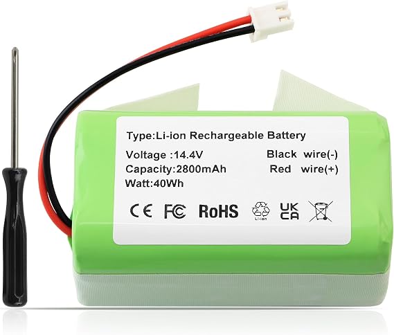 Replacement for Shark Ninja Battery RVBAT85002 RVBAT85004 RVBAT85005 RV2310 | RV2001 RV2400 RV2500 RV2600 AV251 AV2510 AV2511 AV2501 RV2000 RV1100 RV2302AE RV2600WD RV2402WD UR1000SR UR1005SR RVBAT85003