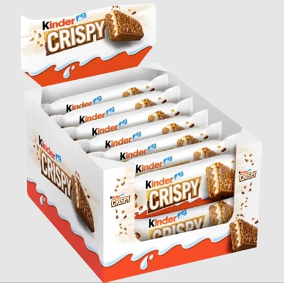 Kinder Crispy Chocolate Bars, 14 Pack x 34g, Display Box