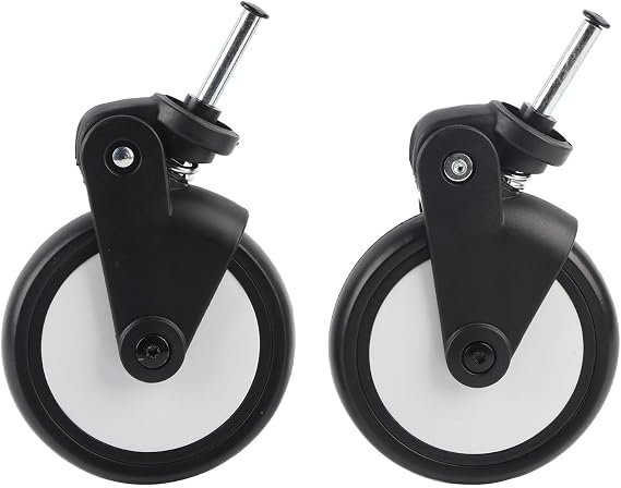 Baby Stroller Wheels, Replacement Wheels for Stroller, Plastic Wheel Replacement, Suitable for Providin Excellent Stability(A Pair of Front Wheels)