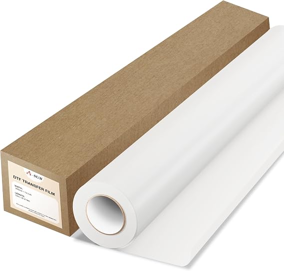 A-SUB DTF Transfer Film Roll, 13 Inch x 32.8 Ft