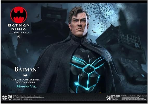 Star Ace Toys Batman Ninja: Modern Batman (Deluxe Version) 1:6 Scale Collectible Action Figure,Multicolor