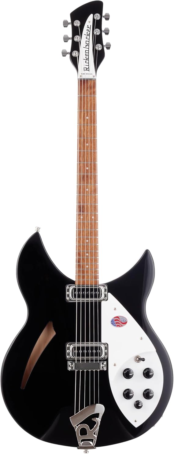Rickenbacker 330 Thinline Semi-Hollow Electric Guitar - Jetglo