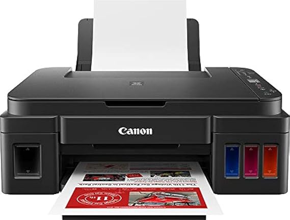 Canon Pixma G3410 Wi-Fi + Scanner + Copier Color Multi-Function Tank Inkjet Printer