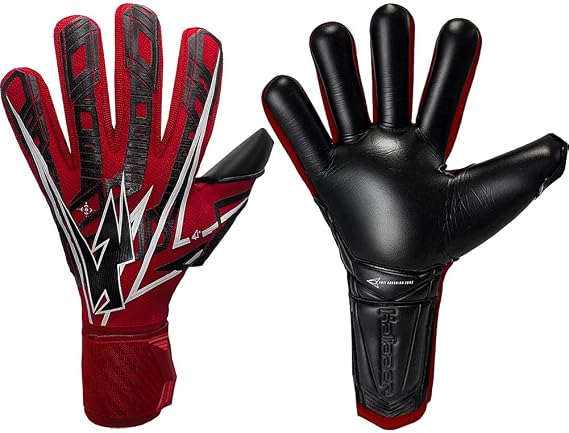 Kaliaaer ShokLock Neg J (Removable Protection) Goalkeeper Gloves Size 5 red
