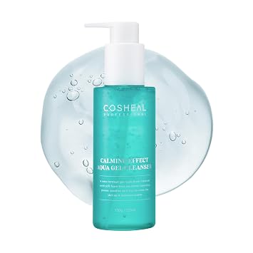 Calming Effect Aqua Gel Cleanser 5.29 oz, Gentle Daily Non-stripping Gel Face Wash, Removes makeup and clarifies pores, Smoothes texture, Hypoallergenic, Korean Skin care
