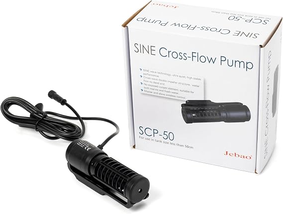 Jebao SCP-50 Sine Cross-Flow Aquarium Wavemaker, 396-1320 GPH