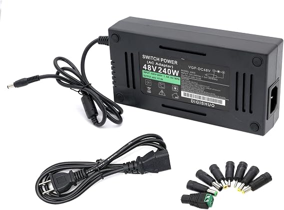 48V 5A 240W AC-DC Power Supply Adapter