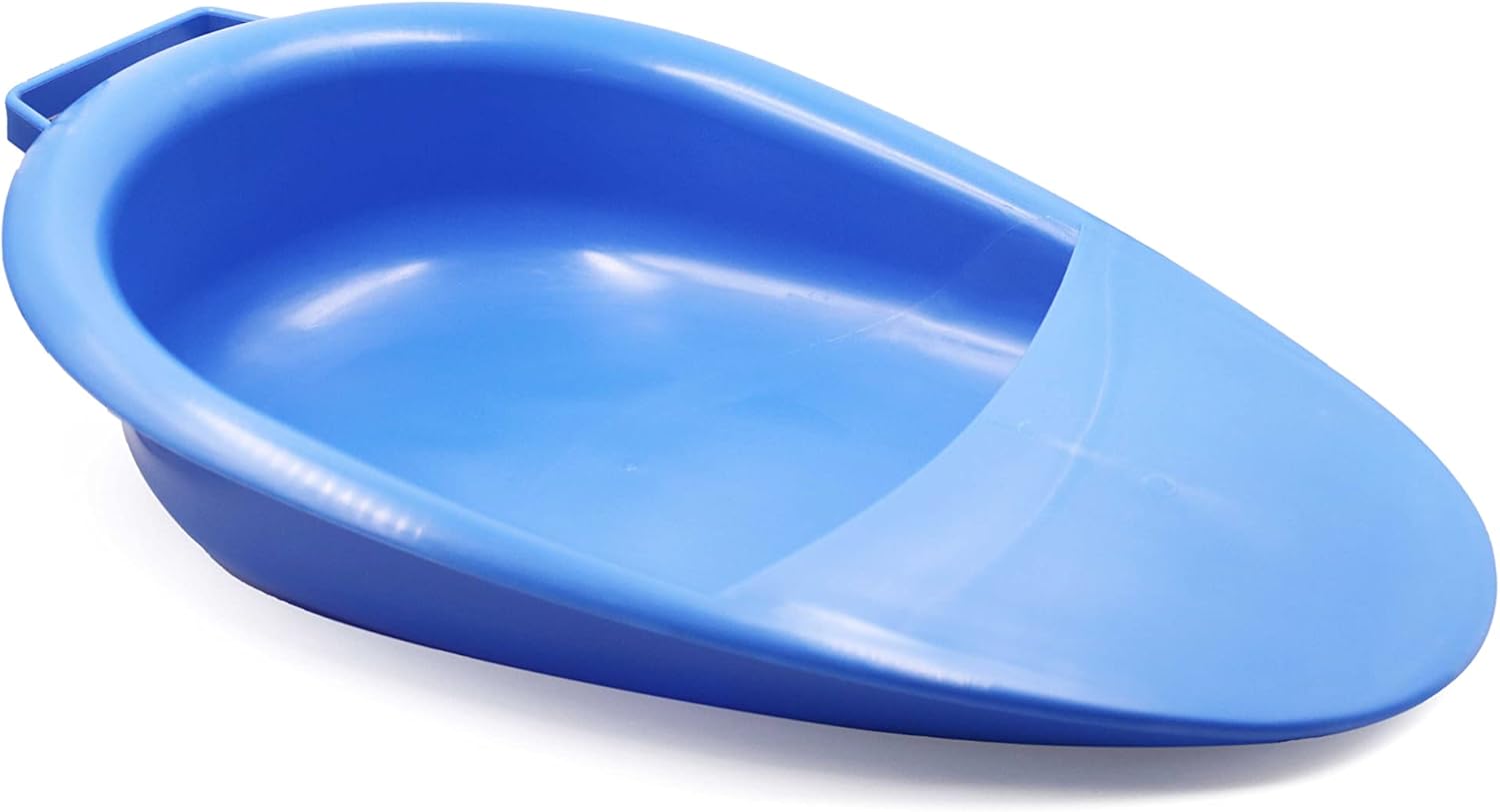 Pepe - Bedpans for Men, Ladies Urinal Bed Pan, Commode Bed Pan for Elderly, Bed Urinal Unisex, Fracture Bedpan, Female Bed Pan with Handle, Portable Bedpan, Male Bedpan Blue