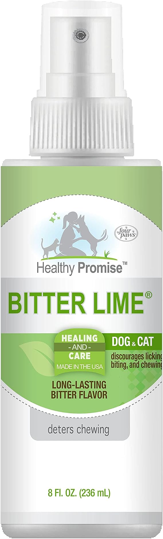 Four Paws Bitter Lime Pump Spray, 8 Ounce Bottle