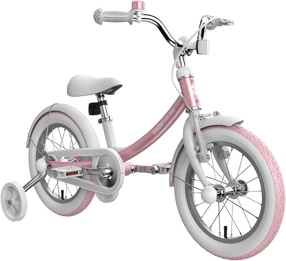 Segway Ninebot Kids Bike for Boys and Girls, 14 inch with Training Wheels, Pink