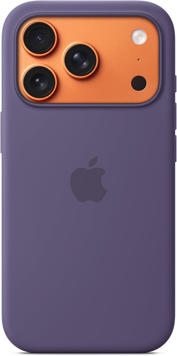 Apple iPhone 17 Pro Silicone Case with MagSafe and Camera Control: Lightweight Phone Case, Wireless Charging Compatible, Smooth Matte Finish; Purple Fog ​​​​​​​