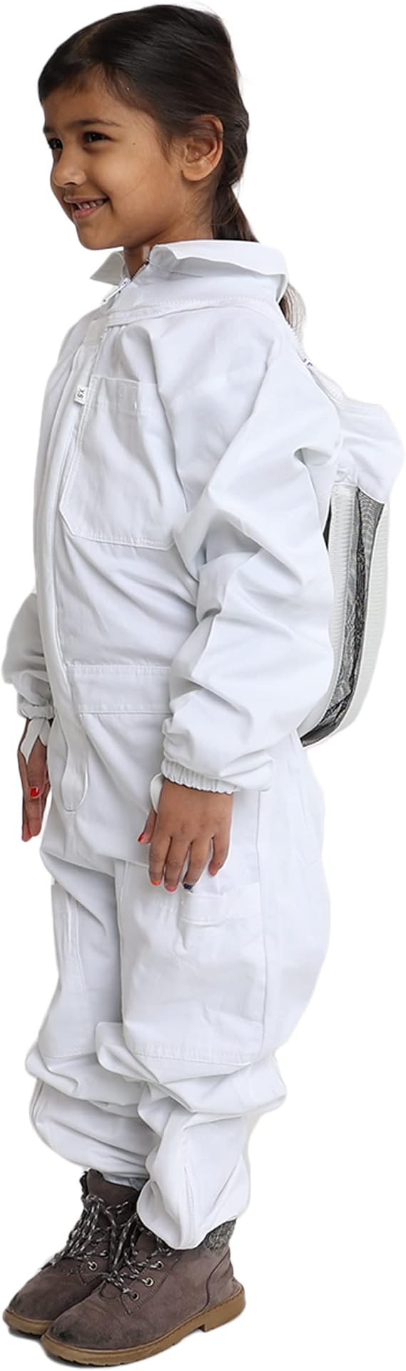 FOREST BEEKEEPING SUPPLY- Kids Full Body Bee Suit. Cotton twill soft to Childrens skin tuff to bee Stings with Veil