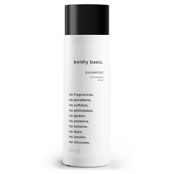 Boldly Basic Fragrance Free Shampoo - Unscented - Dermatologist Tested