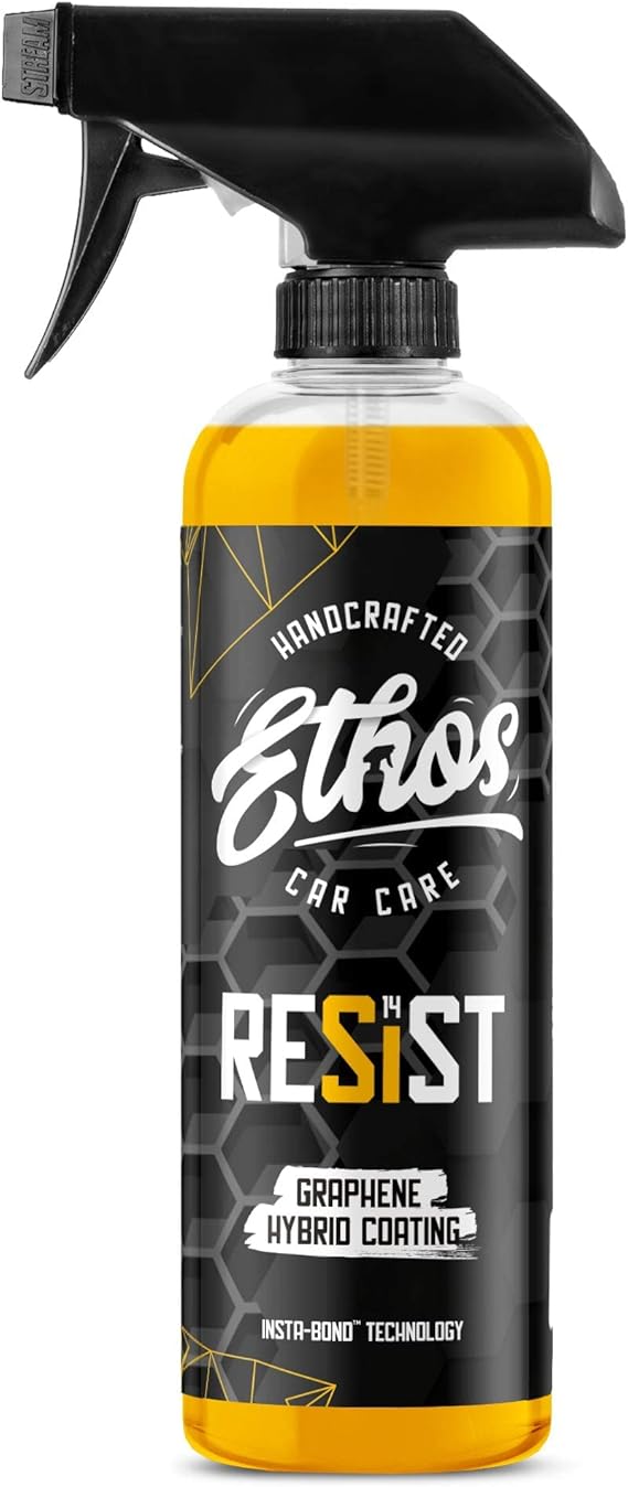 Ethos RESIST Graphene Spray Coating for Cars Graphene Ceramic Coating Spray, Extreme Hydrophobic Protection, Gloss Enhancement, Ceramic Coating for Cars (16oz)