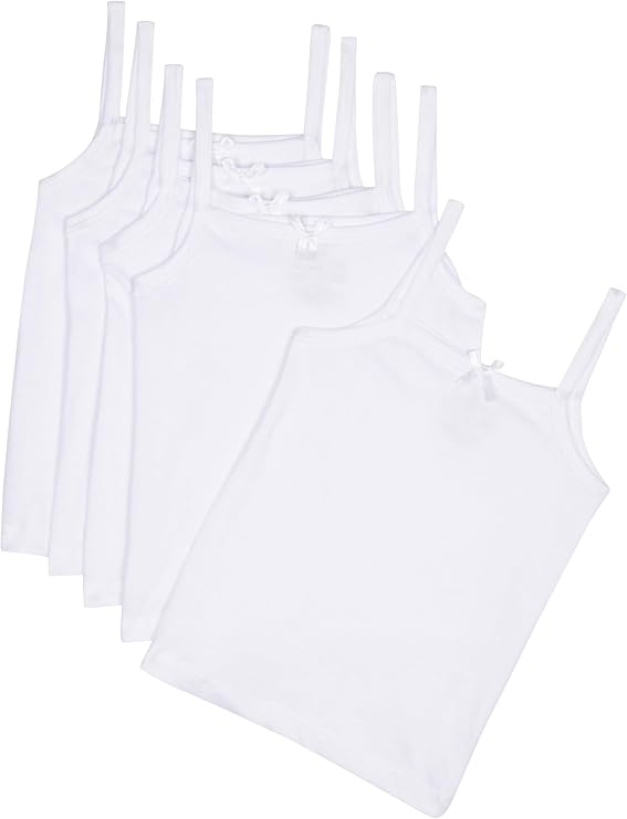 Tahari Girls' Basic Cami Everyday Undershirt 5-Pack