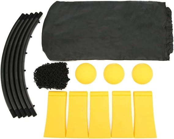 for SPIKEBALL Game Set With Round Net For Outdoor Garden Sports Beach Volleyball Kit With Rebound Card And Storage Bag For Adults And Teens(9cm 12.5cm balls)