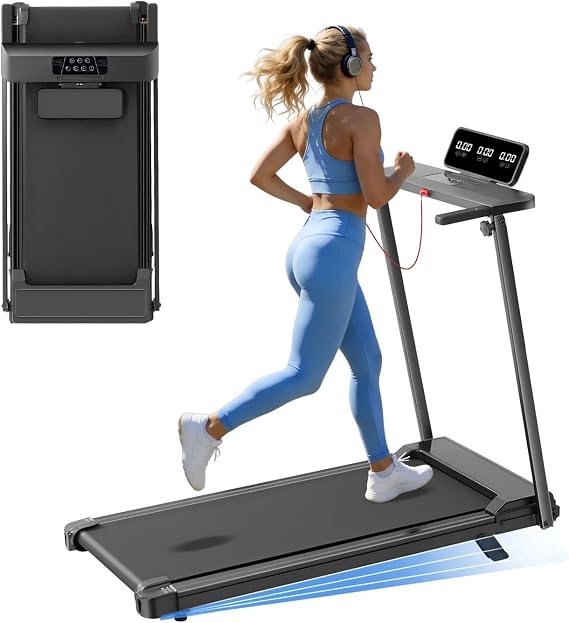 Walking Pad Treadmill with Handle Bar Small Apartment