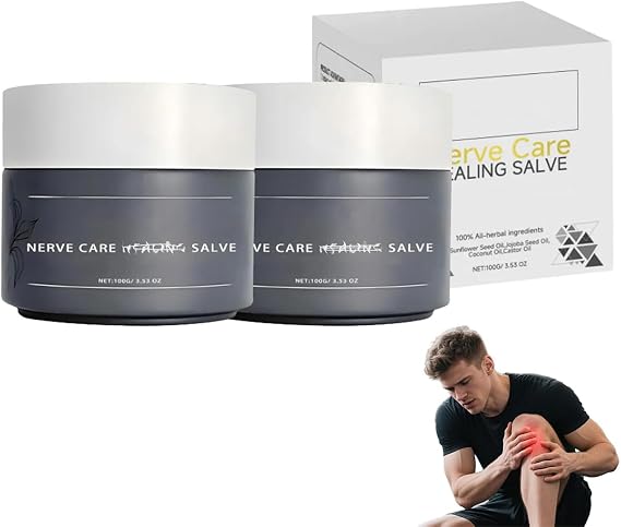 2Pcs Nerve Care Relief Cream, Supports Healthy Nerves, Muscle Relaxation, for Back, Neck, Hands, Knees