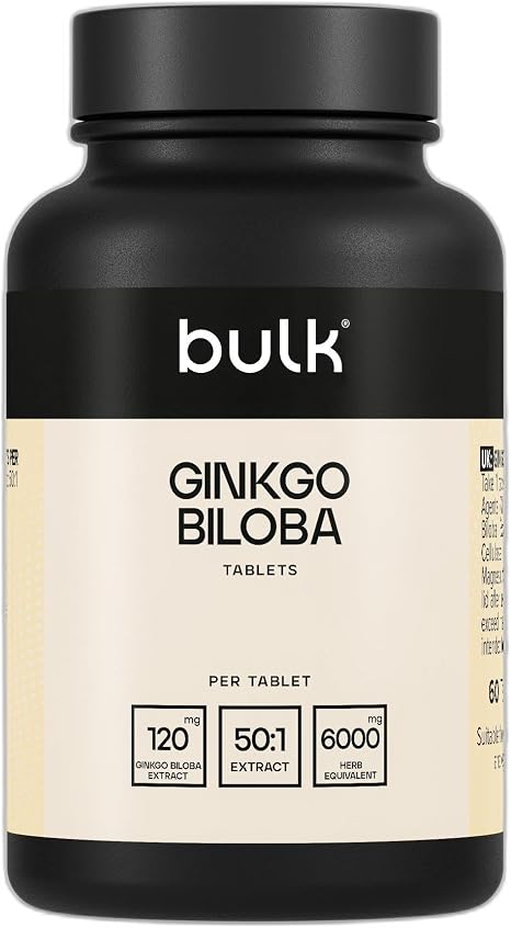 Bulk Ginkgo Biloba Tablets 6000mg 60 Tablets