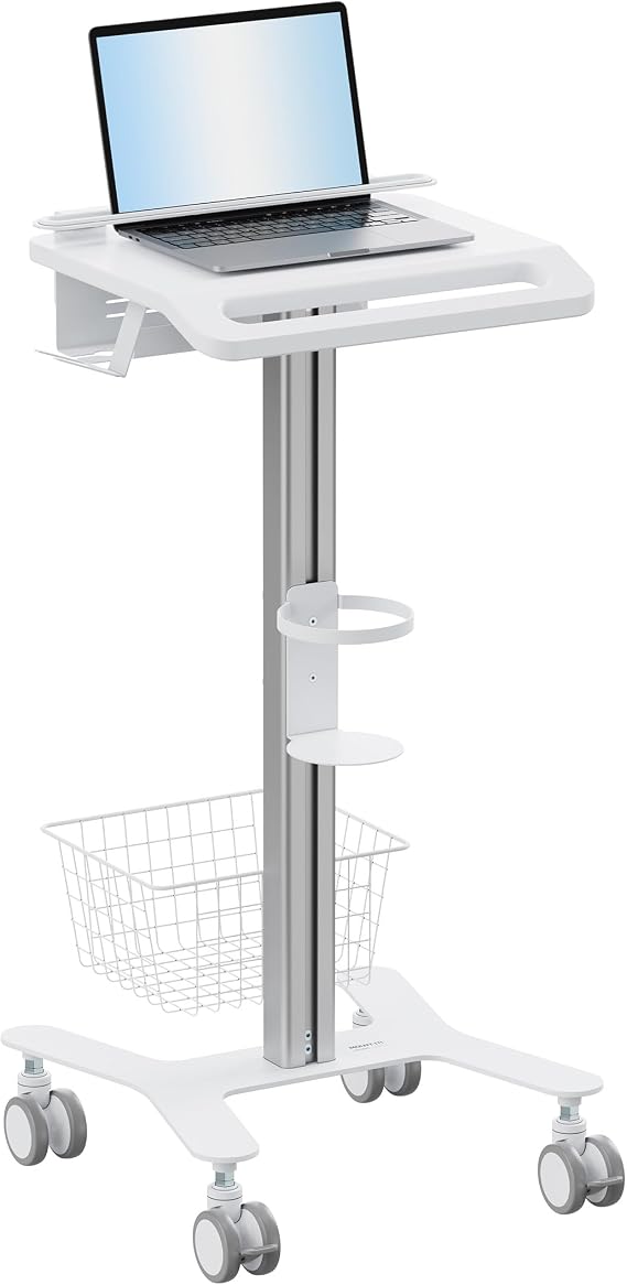 Mount-It! Medical Laptop Cart with Locking Wheels