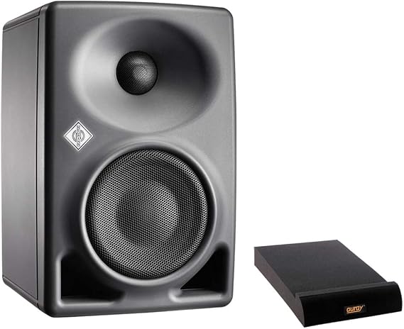 Neumann KH 80 DSP 4" Active 2-Way Studio Monitor (Gray, Single) with IP-M Isolation Pad, Medium Bundle