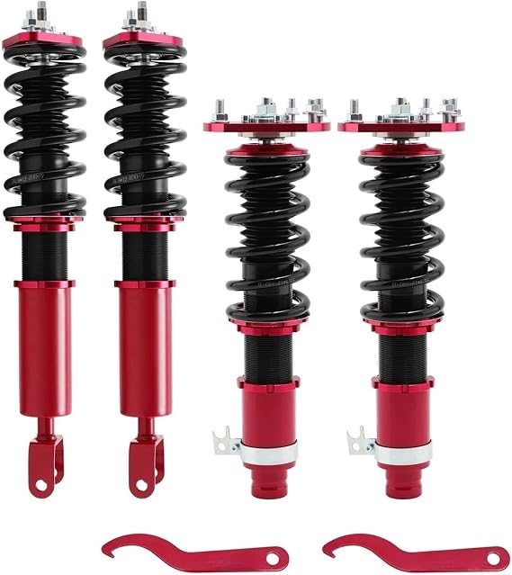 Coilovers Kit Compatible for Prelude MK5 V BB6 BB8 1996-2001 Coil Shock Absorber Adjustable Height Suspension Springs Kits