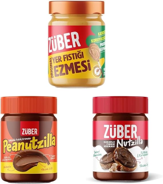 Züber Nutzilla + Peanutzilla + Original Fıstık Ezmesi