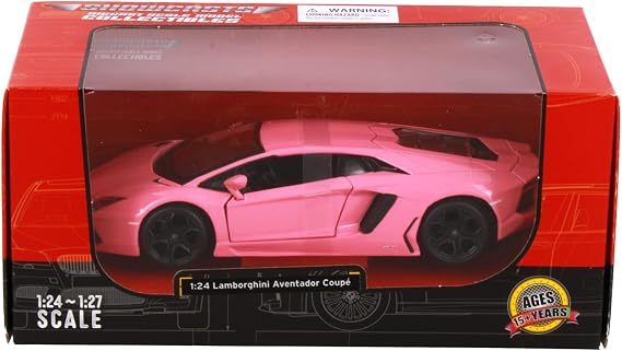 Lamborghini Aventador Coupe, Pink 38210PK - 1/24 Scale Diecast Model Car
