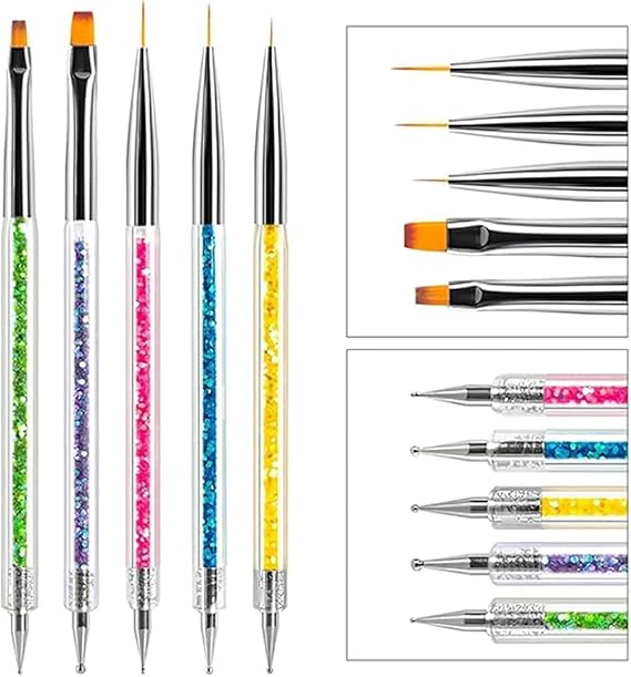 Fontenay Nail Decorating Brush, Nail Art Brush, Nail Pattern Brush Set No:2181