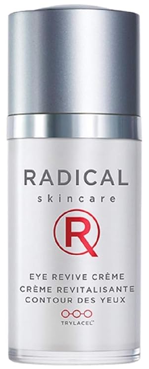 Radical Skincare Eye Revive Creme - 4 in1 Anti-Aging Solution Combats Wrinkles, Dark Circles, Puffiness, Fine Lines - For All Skin Types Including Sensitive Skin - Paraben & Cruelty Free (0.5 Fl Oz)