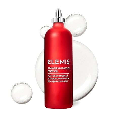 ELEMIS Frangipani Monoi Body Oil 100ml, Luxurious Nourishing Oil for Soft, Hydrated Skin & Hair | Luxurious nourishing oil for soft hydrated skin and hair. Melts into the skin to smooth and soften with an exotic scent.