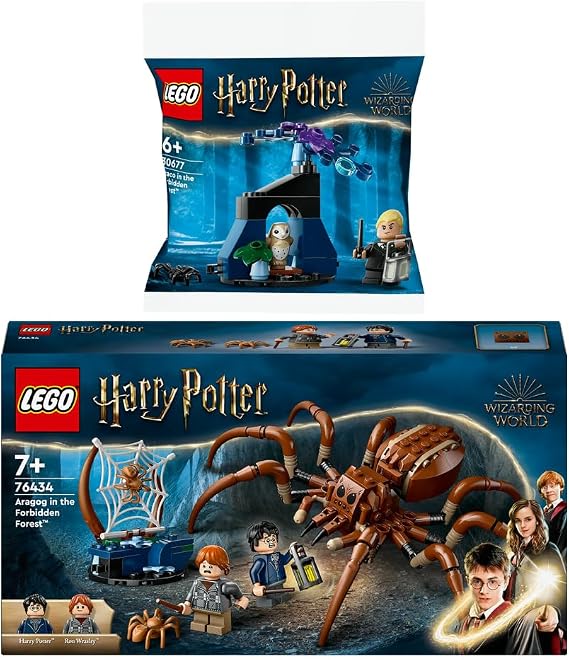 BRICKCOMPLETE Lego Set: 76434 Aragog in the Forbidden Forest & 30677 Draco in the Forbidden Forest