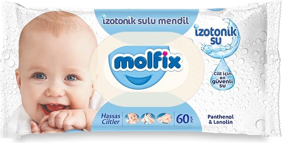 Molfix Izotonik Sulu Islak Mendil Hassas Ciltler 720 Adet