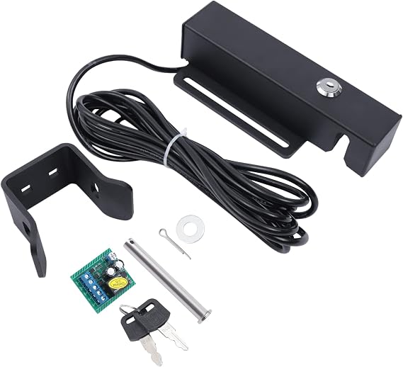 Electric Gate Lock for Swing Gate, DC/AC12-24V Automatic Gate Lock with Control Board, Safe Security Gate Lock Multi Gate Door Opener Lock DS-02