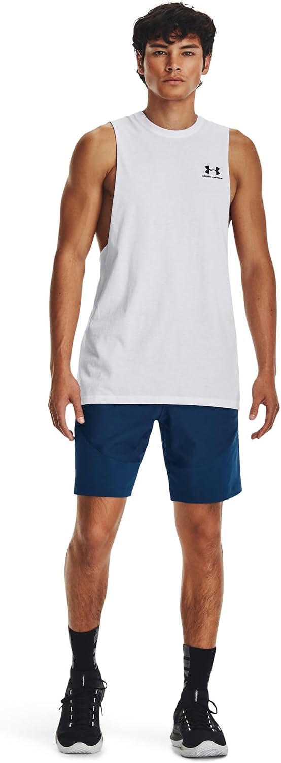 Under Armour Spor Tarzı Sol Göğüs Kesim Tişört Tişört erkekler