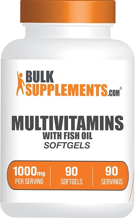 Multivitamin Softgels - Daily Multivitamin, Multimineral Supplement, for Adults with Fish Oil - Gluten Free, 1 Softgel per Serving, 90 Count (Pack of 1)