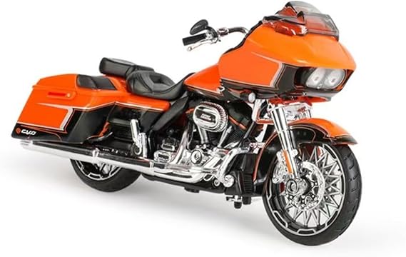 for Harley Davidson 2022 COV Road Glide, 2023 Heritage Classic, Static Die-cast Vehicle Classic Inheritor Simulation Car, Retro Motorcycle Ornament Gift Motorcycle Model(COV Road Glide)