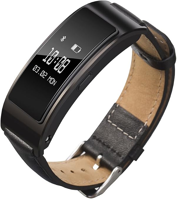 Senter Quick Soft Genuine Leather Watch Bands for Men Women, Genuine Leather Watch Band Compatible with Huawei band B7 Smart Bracelet Smart Watch