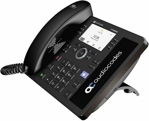 AudioCodes - TEAMS-C435HD-R - AudioCodes C435HD IP Phone - Corded - Corded - Wall Mountable, Desktop - Black - VoIP -
