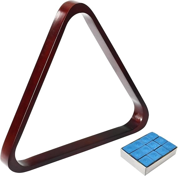 Solid Wood Pool Ball Rack Billiard Ball Triangle Rack, Pool Table Ball Holder Positioning Rack,2-1/4" Pool Ball Rack
