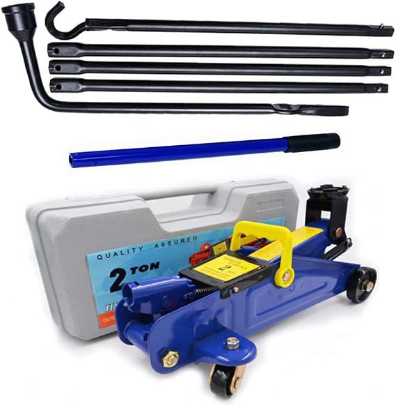 AUTOFU for 2014 Dodge Ram 1500 Spare Tire Lug Wrench Tool Kit Replacement & Heavy Duty 2 Ton Hydraulic Floor Jack