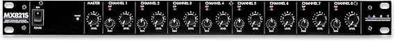 ART MX821S Eight Channel Mic/Line Mixer with Stereo Outputs, MultiColored