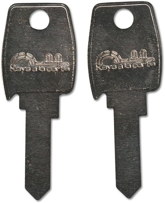 95363 Pair (2) Replacement Keys Cut to Code on LF7 Blank for Lock Focus/Lowe & Fletcher Cabinets & Storage | KEYSALACARTE