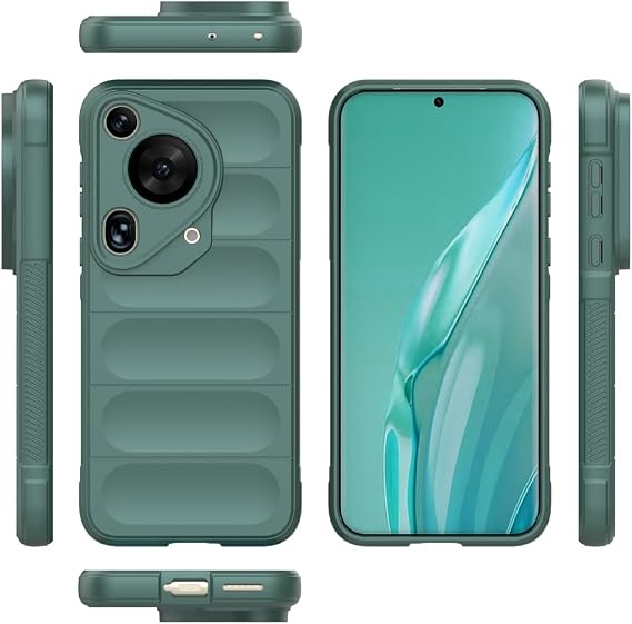 Compatible with Huawei Pura 70 Ultra Case Cover,TPU Mobile Phone Soft Compatible with Huawei Pura 70 Ultra HBP-LX9 HBP-AL00 Case Cover Green