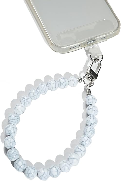 AMAYO Cell Phone Charms White Marble
