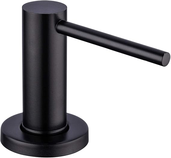 Matte Black Kitchen Sink Soap Dispenser GAPPO Countertop Pump Hand Lotion Built in Bottle Upgrade Stainless Steel Screw